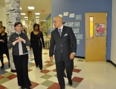 Senator Hughes visits Wissahickon Charter School :: January 27, 2012