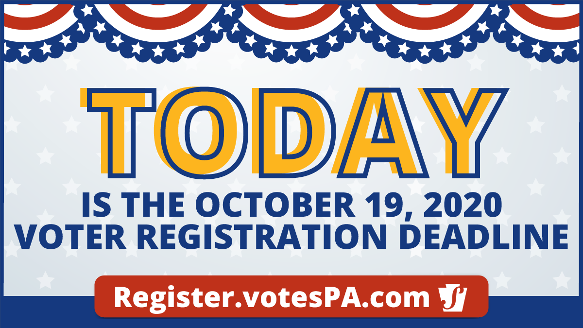 Don’t miss the deadline to register to vote in PA